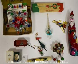 Group of Vintage Christmas Decorations