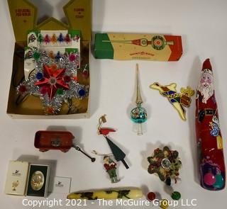 Group of Vintage Christmas Decorations