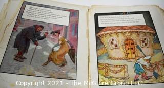 Three (3) Vintage Children's Books Including Mother Goose, Great Big Story Book and Gulliver's Travels.