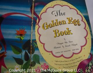 Three (3) Vintage Children's Books Including Animal Friends Story Book, Peter Patter Book, The Golden Egg Book. 