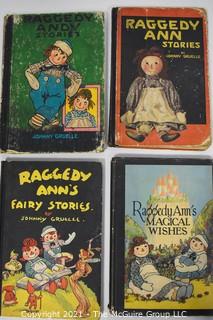 Four (4) Vintage Editions of Raggedy Ann Stories by Johnny Gruelle