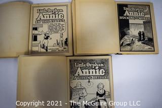 Three (3) Vintage Editions Little Orphan Annie by Harold Gray