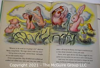 Group of Vintage Children's Books Including Flicka Ricka Dicka, Foxie & White Young Bunny with His Magic Nose, 