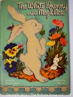 Group of Vintage Children's Books Including Flicka Ricka Dicka, Foxie & White Young Bunny with His Magic Nose, 