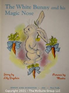 Group of Vintage Children's Books Including Flicka Ricka Dicka, Foxie & White Young Bunny with His Magic Nose, 