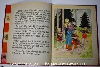 Group of Vintage Children's Books Including Flicka Ricka Dicka, Foxie & White Young Bunny with His Magic Nose, 