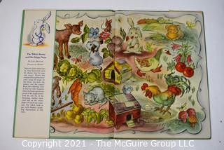 Group of Vintage Children's Books Including Flicka Ricka Dicka, Foxie & White Young Bunny with His Magic Nose, 