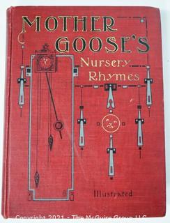 Three (3) Antique Children's Books Includes Mother Goose, A Gallery of Children by AA Milne and Billy Whiskers Kids by Frances Montgomery.