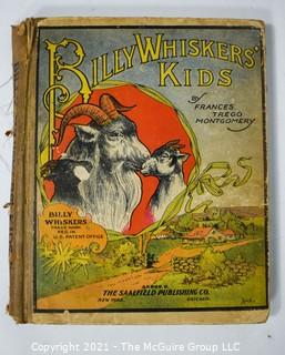 Three (3) Antique Children's Books Includes Mother Goose, A Gallery of Children by AA Milne and Billy Whiskers Kids by Frances Montgomery.