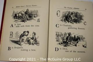 Three (3) Antique Children's Books Includes Mother Goose, A Gallery of Children by AA Milne and Billy Whiskers Kids by Frances Montgomery.