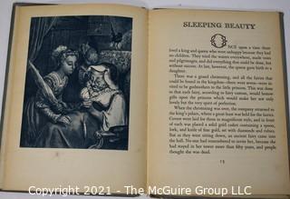 Five Antique Children's Books Including Mother Goose, Old Mother Hubbard, Plays and Games for Little Folks, French Fairy Tales by Gustave Dore and Charles Perrault.