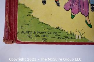 Five Antique Children's Books Including Mother Goose, Old Mother Hubbard, Plays and Games for Little Folks, French Fairy Tales by Gustave Dore and Charles Perrault.