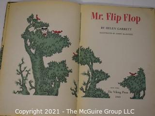 Six (6) Vintage Children's Books Including Walt Disney's Davy Crocket, Baby Pet, & Mr. Flip Flop.