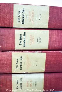 Four (4) Volumes of The Seven Cardinal Sins, by Eugène Sue, 1899