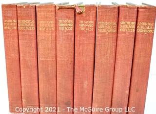 Vintage 8 Volume Set of Statesman Edition Theodore Roosevelt, 1897 G.P. Putnam Sons of NY & London