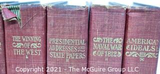 Vintage 8 Volume Set of Statesman Edition Theodore Roosevelt, 1897 G.P. Putnam Sons of NY & London