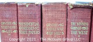 Vintage 8 Volume Set of Statesman Edition Theodore Roosevelt, 1897 G.P. Putnam Sons of NY & London