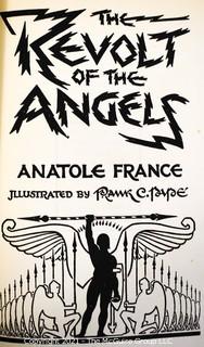 Two (2) Vintage Books by Anatole France - Penguin Island & The Revolt of the Angels, both illustrated by Frank C. Pape 