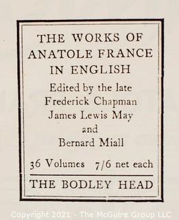 Two (2) Vintage Books by Anatole France - Penguin Island & The Revolt of the Angels, both illustrated by Frank C. Pape 