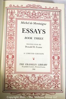 Two (2) Volumes from The Essays of Michel de Montaigne (Great Books of the Western World) 1979.