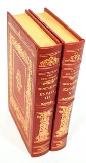 Two (2) Volumes from The Essays of Michel de Montaigne (Great Books of the Western World) 1979.