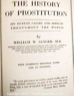 1937 Edition of The History of Prostitution: Its Extent, Causes and Effects Throughout the World by William W. Sanger and 1941 Edition of The Sexual History Of World War II
By Hirschfeld, Magnus
