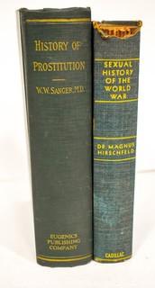 1937 Edition of The History of Prostitution: Its Extent, Causes and Effects Throughout the World by William W. Sanger and 1941 Edition of The Sexual History Of World War II
By Hirschfeld, Magnus
