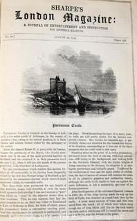 Two (2) Bound Volumes of the 1845 - 1846 Sharpe's London Magazine, A Journal - Entertainment & Instruction, Multiple Authors and Illustrators.