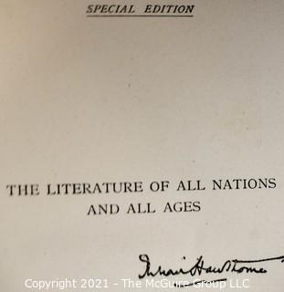 The Literature of All Nations, 10 Volume Set. by Hawthorne, Julian.