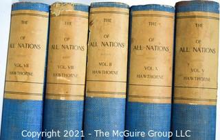 The Literature of All Nations, 10 Volume Set. by Hawthorne, Julian.