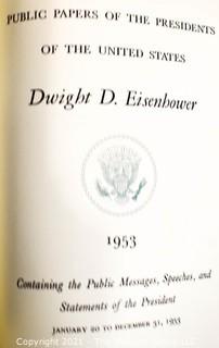 Four (4) Volume Set of Public Papers of the Presidents of the United States, Dwight D. Eisenhower, 1953