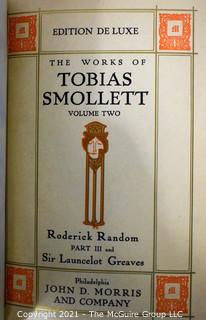 Six (6) Volume Leather Bound Set of The Works Of Tobias Smollett
By Smollett, Tobias, 1902.