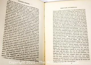 Nine (9) Leather with Gilt Decoration and Marbled Covered Volumes of Portraits Of Illustrious Personages Of Great Britain: Engraved From Authentic Pictures, With Biographical & Historical Memoirs Of Their Lives by Edmund Lodge. 