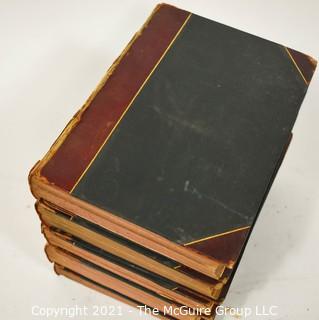 Five (5) Volumes of Cassell's Illustrated History of England, Published by Cassell, Petter, and Galpin, London, England,  1862