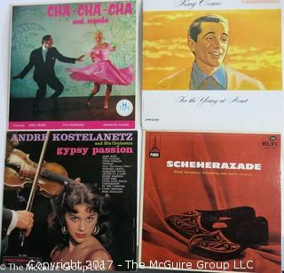 Collection of 12 vinyl record albums 