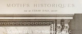 French Natural History Museum; architectural drawings of Mr. Cesar Daly