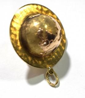 14k Yellow Gold "Around the World with You" Globe Pendant or Charm.  Weighs 10.2g 