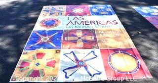 Large Vinyl Banner From Las Américas: Un Mundo Musical | Smithsonian Folklife Festival.   Measures 92" x 121"