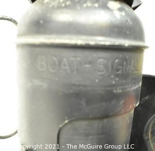 Antique Black Nautical Signal Kerosene Lantern {Note: Description Altered 10.14.2021 @ 6:46pm ET}