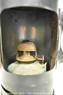 Antique Black Nautical Signal Kerosene Lantern {Note: Description Altered 10.14.2021 @ 6:46pm ET}