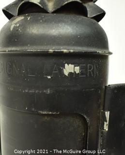 Antique Black Nautical Signal Kerosene Lantern {Note: Description Altered 10.14.2021 @ 6:46pm ET}