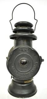 Antique Dietz Union Kerosene Carriage/Automotive Lantern with Fresnel Lens, New York, USA {Note: Description Altered 10.14.2021 @ 6:46pm ET}