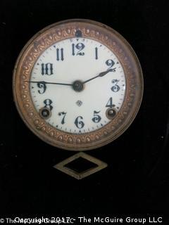 Ansonia Mechanical Clock mounted in Wall Frame; 14 x 16" 