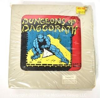 Vintage Dungeons Of Daggorath Tandy TRS-80 Color Computer Game in Cartridge New and Sealed in its Original Packaging 