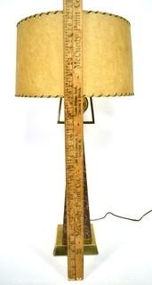 Vintage Mid Century Modern Table Lamp Made by Rembrandt Masterpieces Lamp Company with Shade. 