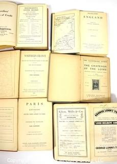 Collection of Vintage Travel Books.