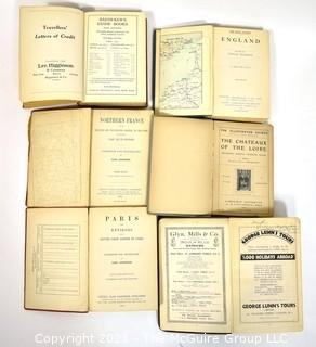 Collection of Vintage Travel Books.