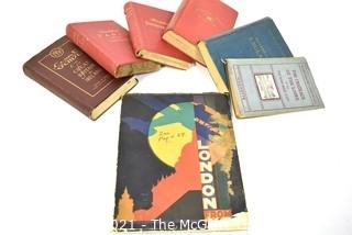 Collection of Vintage Travel Books.