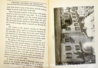 (2) Hard Cover books on Architecture in Colonial Virginia, Maryland and Delaware 