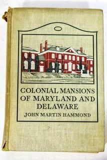 (2) Hard Cover books on Architecture in Colonial Virginia, Maryland and Delaware 